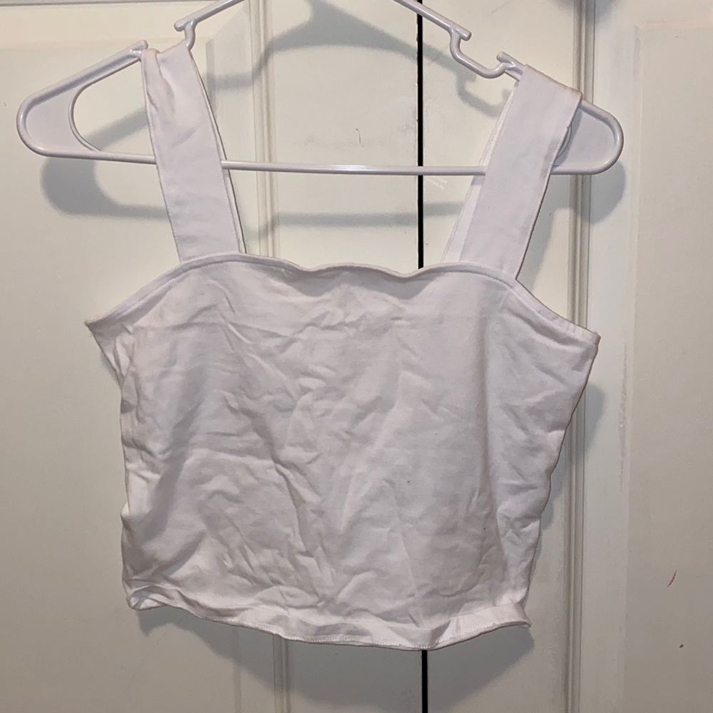 White Crop Top, Size S, SO